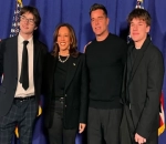 Ricky Martin Joined by Young Twin Sons at Kamala Harris Rally