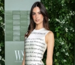 Emily Ratajkowski Flaunts Extremely Slender Physique in Barely-There Red Top in New Photo