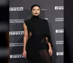 Irina Shayk Stuns in Black Corset Gown with Opera Gloves at 2026 SAG Actor Awards