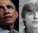 Barack Obama and Mark Hamill Celebrate May The 4th and Library Opening