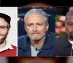 Seth Rogen and Jon Stewart Roast Kanye West at Netflix Comedy Fest