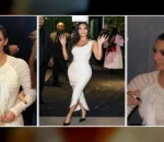 Kim Kardashian Revives Her Iconic Glossy Lob Look on Latest Press Tour