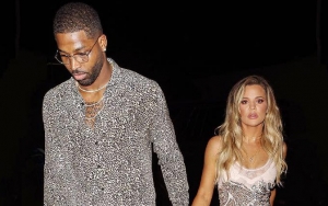 Khloe Kardashian Ditches Tristan Thompson's Name on Anniversary Gift for Kim and Kanye West
