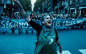 Abortion Rights Supporters Demonstrate on Cannes Red Carpet