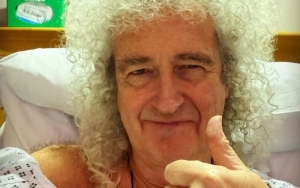 Brian May Has His Calf Muscle Snipped in Surgery