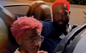 Dwyane Wade Shows Off Red Hair Transformation While Daughter Zaya Goes Pink