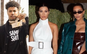 Blueface Trolls Kourtney and Kim Kardashian With Throwback Photo