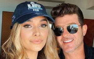 Robin Thicke's Fiancee April Love Geary Debuts Baby Bump While Announcing Third Pregnancy