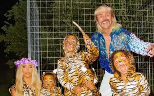 Kim Kardashian and Kids Go Roaring as 'Tiger King' Family for Halloween