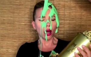 Scarlett Johansson's Husband Colin Jost Pours Slime on Her During Her MTV Movie Awards Speech