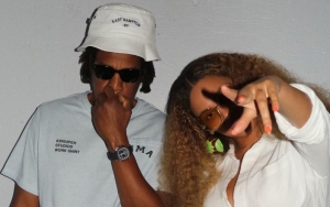 Jay-Z Rocks Neon Orange Ensemble From Beyonce's New Adidas x Ivy Park Collection 