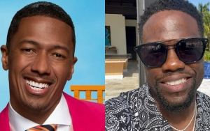 Nick Cannon Covers Kevin Hart's Private Jet With His 'Whole Face' to Promote His New Show