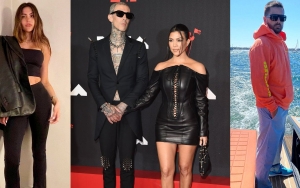 Amelia Hamlin Likes Kourtney Kardashian and Travis Barker's Engagement Pic After Scott Disick Split