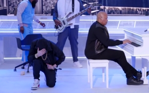 Dr. Dre Says NFL Had 'No Problem' With Eminem Kneeling at Super Bowl Halftime Show