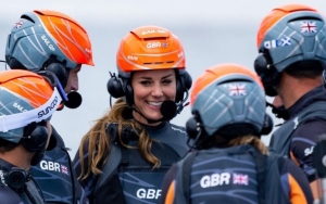 Duchess of Cambridge Takes Part in High-Speed Sailing Race