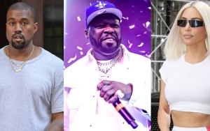 Kanye West Checks 50 Cent for Slamming Him Over Fake Post About Kim Kardashian Having 'Diarrhea'