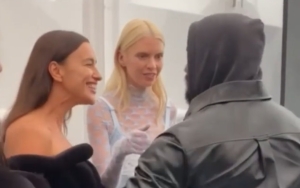 Kanye West Hugs Irina Shayk in Flirty Reunion at London Fashion Week 