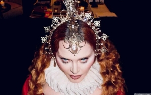 Madonna Looks Stunning in Busty Queen of Hearts Costume for Halloween