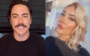 Shirtless Tom Sandoval Hangs Out With Billie Lee at His L.A. Home