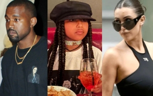 Kanye West's Daughter North and Wife Bianca Censori Show Bond by Holding Hands at His Birthday Bash