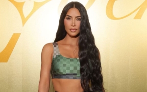 Kim Kardashian Trolled Over Her Minecraft-Like Outfit at Louis Vuitton Show