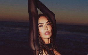 Megan Fox Oozes Sexiness in Half-Dress While Posing on the Beach