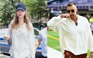 Taylor Swift's Fans Poke Fun at Travis Kelce's 'Midnights' 'Curtain' Pants