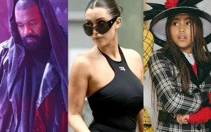 Kanye West Enjoys Disneyland Outing With Wife Bianca Censori and Daughter North West 