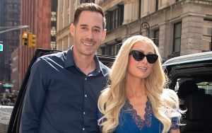 Paris Hilton and Husband Carter Reum Match in Blue Outfits at WSJ's Festival in New York City