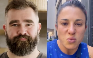 Jason Kelce Accused of Cheating After Arm Wrestlesing Rugby Star Nicole Heavirland in Paris