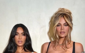 Kim Kardashian Roasted by Khloe for Wearing 'Golden Globe' Gown to Son Tatum's Birthday