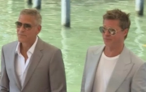Brad Pitt and Ines de Ramon Make Red Carpet Debut in Venice, Enjoy Double Date With George Clooney and Amal
