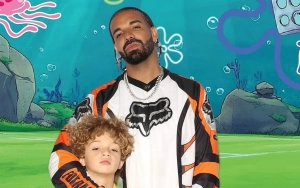 Drake Embraces SpongeBob SquarePants for Son Adonis' 7th Birthday in Adorable Photo