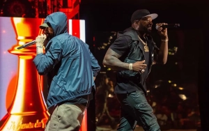 50 Cent Reacts to Eminem Going to Be Grandfather