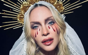 Madonna Recreates Breastfeeding Artwork in 'Crying Madonna' Costume for Halloween