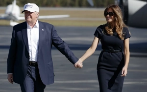 Melania Trump Casts Vote With Husband Donald Trump in Dior Dress