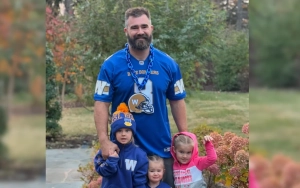 Jason Kelce and Daughters Rock Winnipeg Blue Bombers Gear to Cheer on Zach Collaros