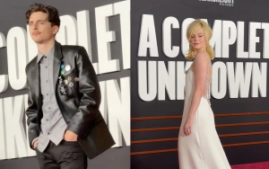 Timothee Chalamet Embodies Bob Dylan at 'A Complete Unknown' Premiere With Elle Fanning