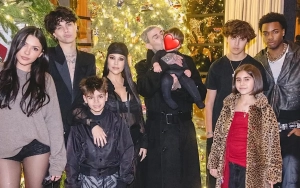 Kourtney Kardashian Flaunts Her Blended Family With Travis Barker in Rare Photo