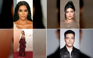 Kim Kardashian Stuns with Gold Dress and Tousled Hair at Oscars Afterparty
