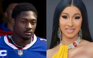 Stefon Diggs Joins a Smiling Cardi B Backstage on Tour