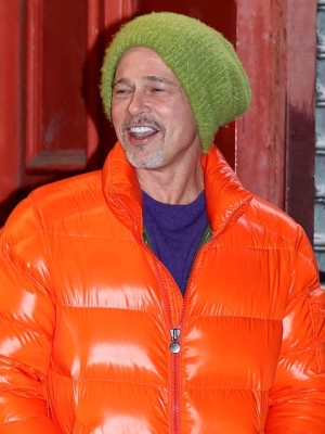 Brad Pitt Likened to Carrot With Questionable Outfit Combination on Movie Set