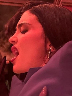 Kylie Jenner Raise Fans' Eyebrows as She Smokes Cigarette in Fashion Week Behind-the-Scenes Picture 