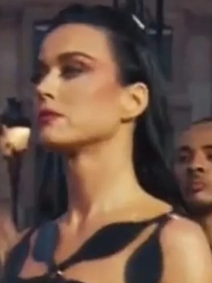 Katy Perry Stuns in Daring Barely-There Dress on Vogue World Runway