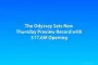 The Odyssey Sets New Thursday Preview Record with $17.6M Opening
