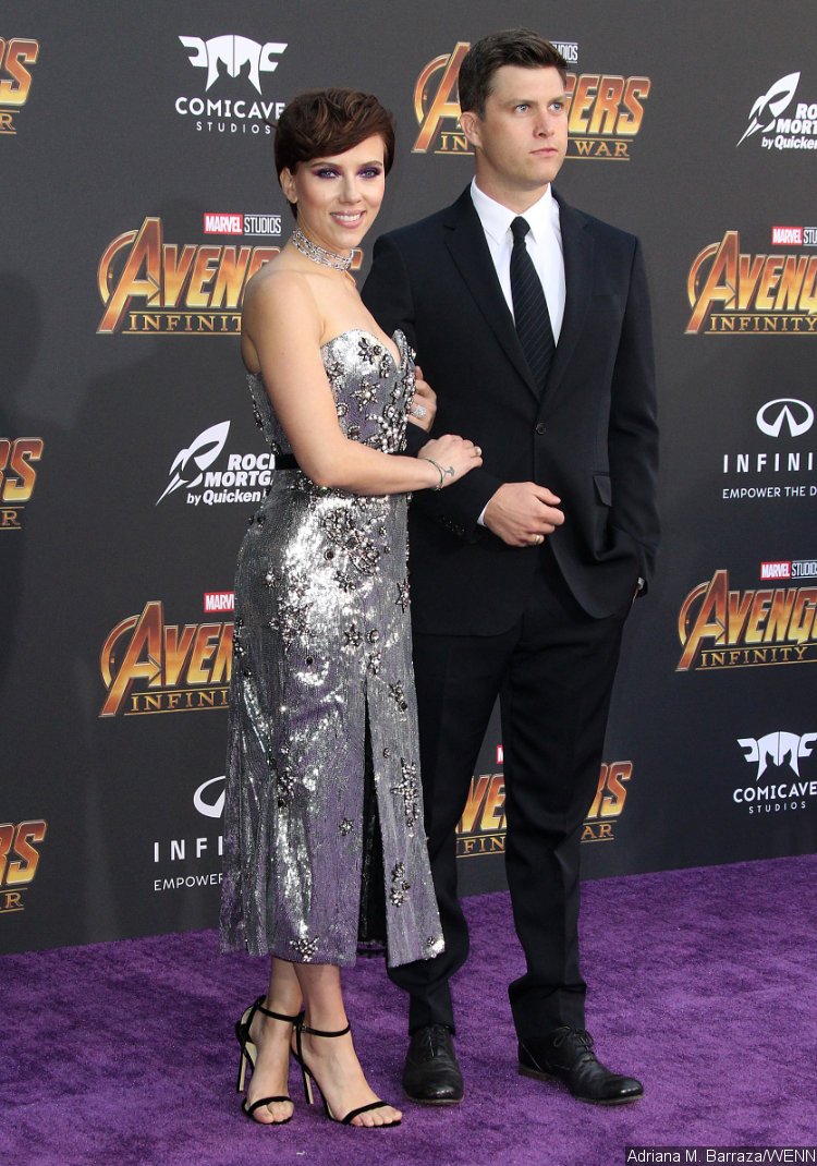 Scarlett Johansson and Colin Jost Make Red Carpet Debut as Couple