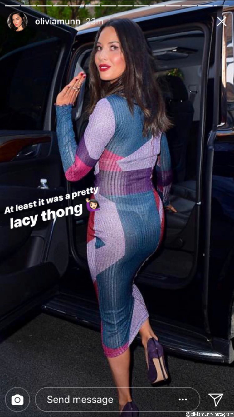 Olivia Munn Laughs Off Wardrobe Malfunction