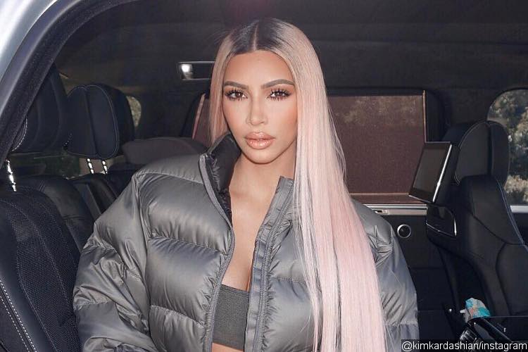 Kim Kardashian Goes Back to Platinum Blonde for Wedding Anniversary
