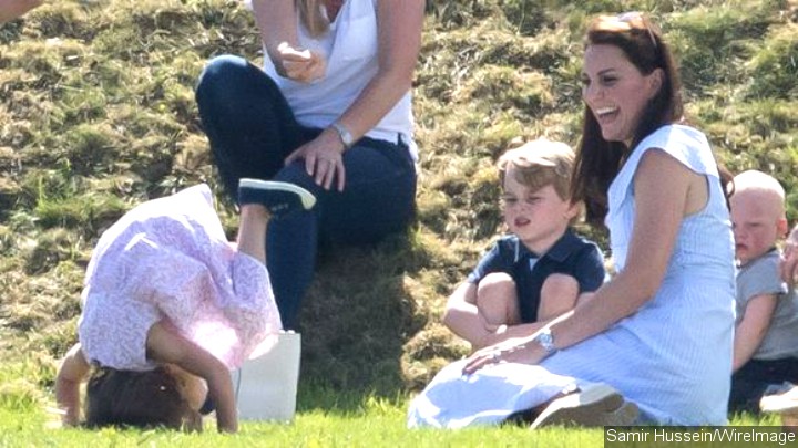 Princess Charlotte makes Kate Middleton laugh.