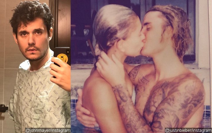 John Mayer Pokes Fun at Justin Bieber and Hailey Baldwin's Steamy Hot Tub Photo